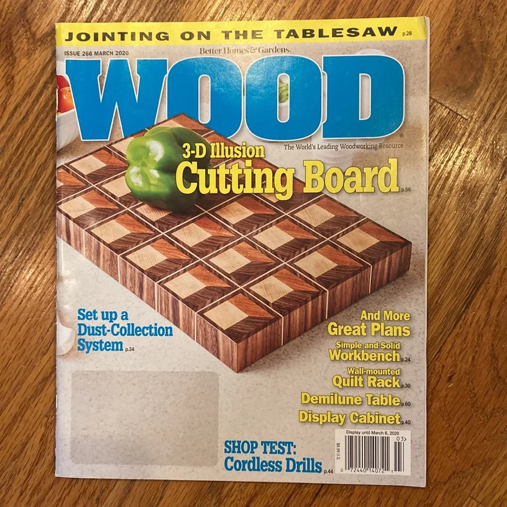 Wood Magazines ( 5 back Issues)